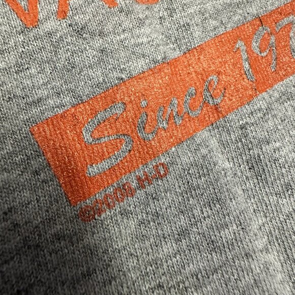 Harley Davidson 105th Anniversary Milwaukee, USA Shirt Size large Y2K Grey 2008 - Picture 5 of 7